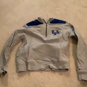 Long sleeve shep-style Univ. Of Ky quarter zip.